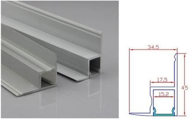 Bereifte/klare/Diffusorabdeckung LED-des Aluminiumverdrängungs-Profils für Decke Dekoration, 1m 2m 3m