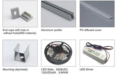 Anodisiertes fertiges LED-Aluminiumprofil für Geschäft/Küche/Haupt, Soem-ODM-Service