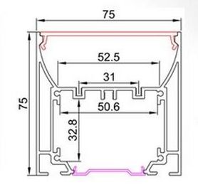 Hochleistungs-L-förmiges Aluminiumprofil für geführte Streifen-Beleuchtung, Rohs FCC anerkannt