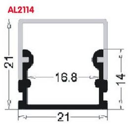 Vertiefte 0.5m LED Aluminiumprofil-Verdrängung für Tür-Fenster, silberne Farbe