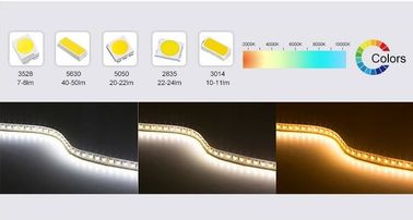 Selbstklebende flexible LED-Neonbeleuchtung wasserdicht mit 2200k-2500k CCT 10mm PWB-Breite