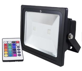 Schwarz/Silber, das PFEILER LED 150W RGB IP65 Flut-Lampe für Garten-Beleuchtung unterbringt