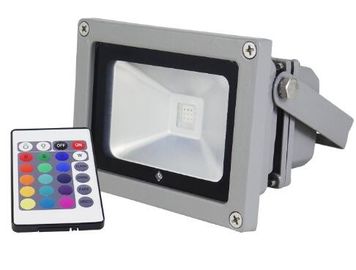 Schwarz/Silber, das PFEILER LED 150W RGB IP65 Flut-Lampe für Garten-Beleuchtung unterbringt