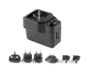AU-US-BRITISCHER Wechselstrom-Stecker austauschbares Usb-Stromadapter/5v 2a Usb-Ladegerät/-transformator