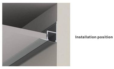 Bereifte/klare/Diffusorabdeckung LED-des Aluminiumverdrängungs-Profils für Decke Dekoration, 1m 2m 3m