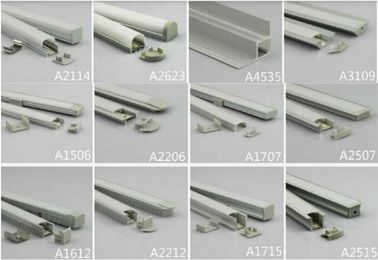 Wasserdichte Verdrängung A2623 der LED-Aluminiumprofile LED für LED streift 2m Länge ab