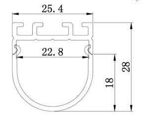 Halbkreis-Form-Aluminiumprofil für Muti, das LED-Aluminiumkanal mit CER Rohs anbringt