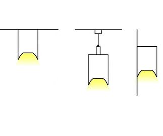 des 50mm*75mm Indirektbeleuchtungs-Aluminium-LED Profile des linearen Anhänger-LED Modul-für geführte Streifen