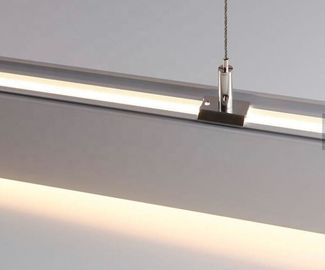 Aluminium-LED Profil 75mm*95mm Anhänger-mit dem PC, der, verschoben auf und ab Aluminium bereift wurde, führte Profil