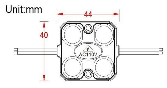 1.5w 140LM 110VAC 220VAC gab hohes volatge führte Modul für Kanalbuchstabe Lightbox-Zeichenkasten ein